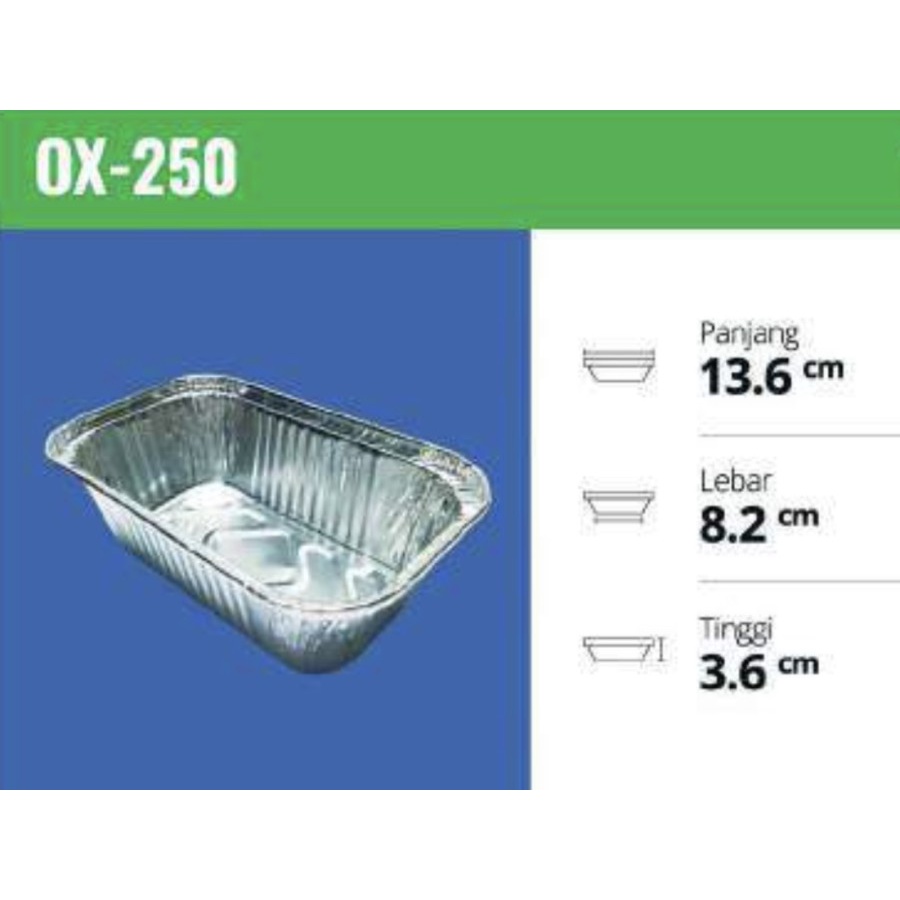 Aluminium Tray / OX 250 / Aluminium Cup
