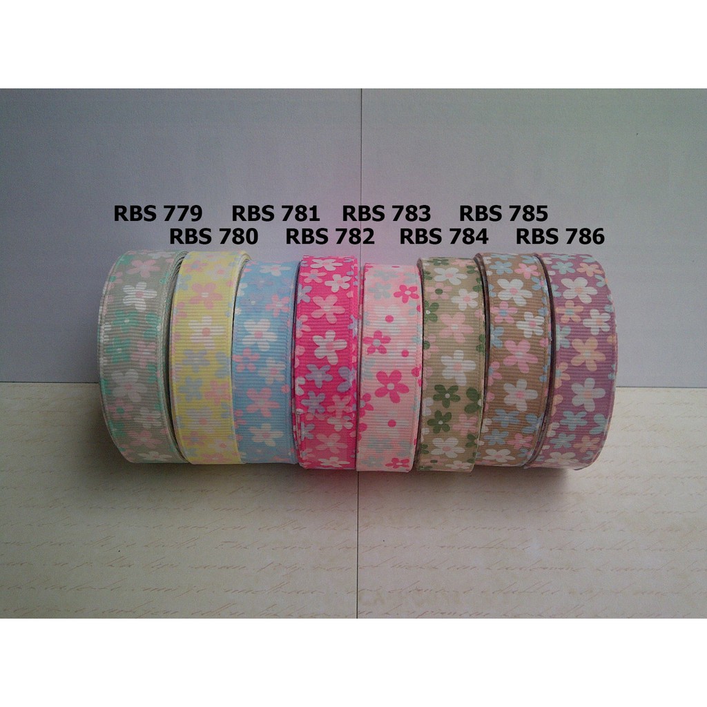 

[10 YARD] PITA GROSGRAIN MOTIF BUNGA SALE RBS 779,780,781,782,783,784,785,786