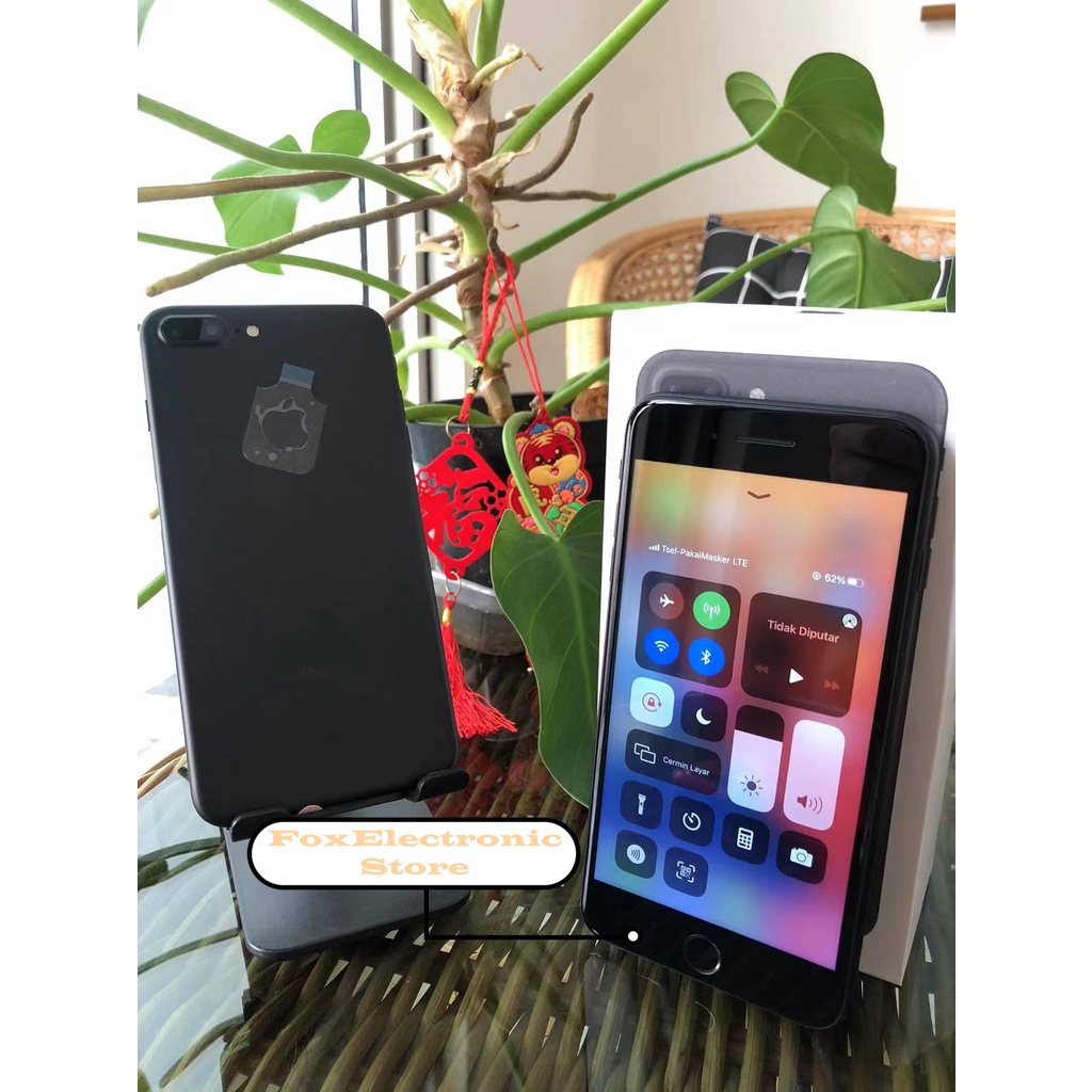 iPhone 7Plus 128GB  Fullset  All Sim Silent Original Second Mulus100% 3utools All Green (Garansi 1 Tahun)-1