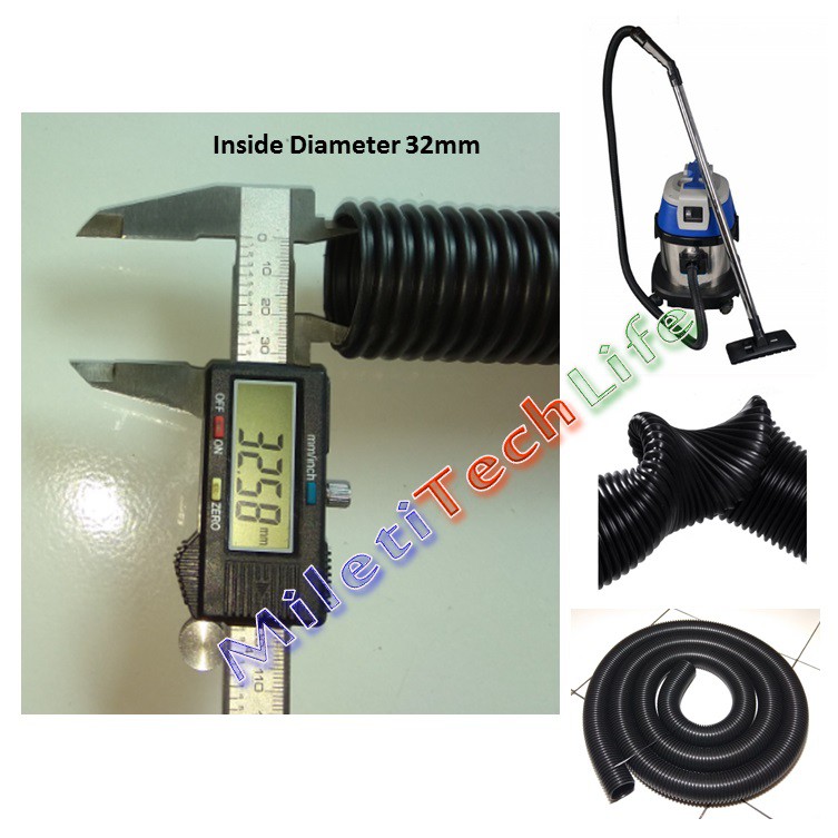 Selang Vacuum Cleaner id32 od39 2.5meter Flexible EVA for Vacuum Krisbow Alphalux dll