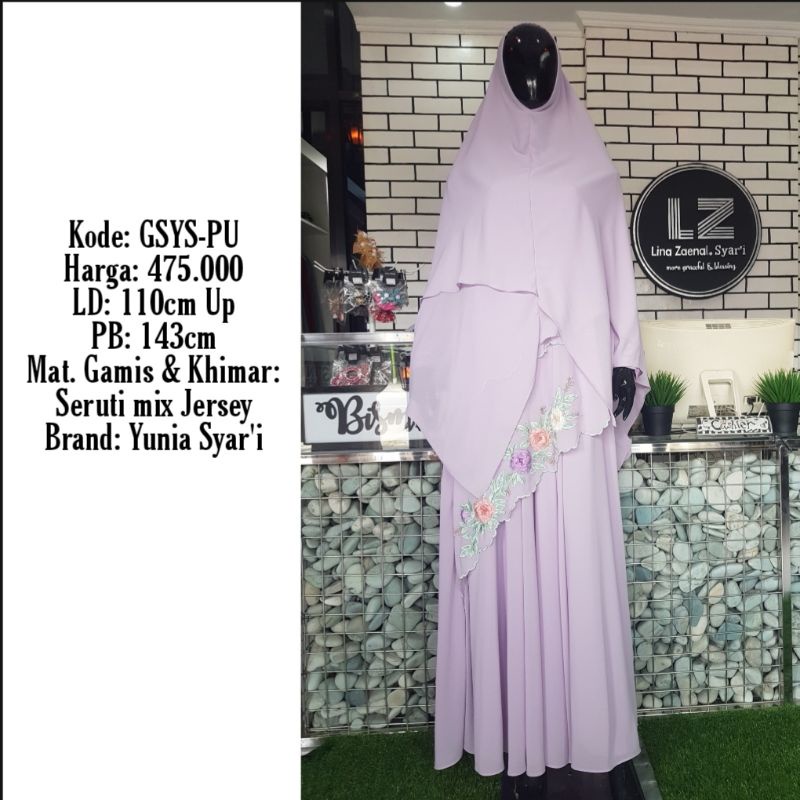 Gamis set Yunia Syar'i