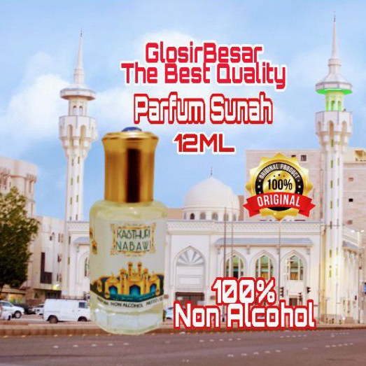 Parfum kasturi nabawi 12ml minyak wangi sunah wangi lembut segar