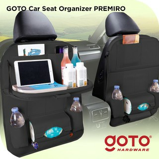 Goto Premiro Car Seat Organizer Leather Tas Jok Kursi Mobil Asesoris Mobil / Car Seat Belakang Jok MEJA