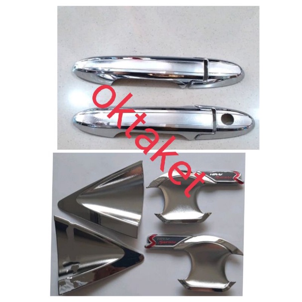 paket outer handle depan belakang Honda Hrv activo chrome non keyless