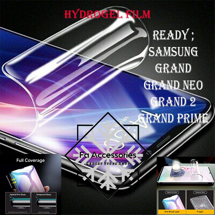 FA ANTI GORES JELLY HYDROGEL SAMSUNG GALAXY GRAND 2 NEO PRIME FULL SCREEN PROTECTOR GUARD SHOCK