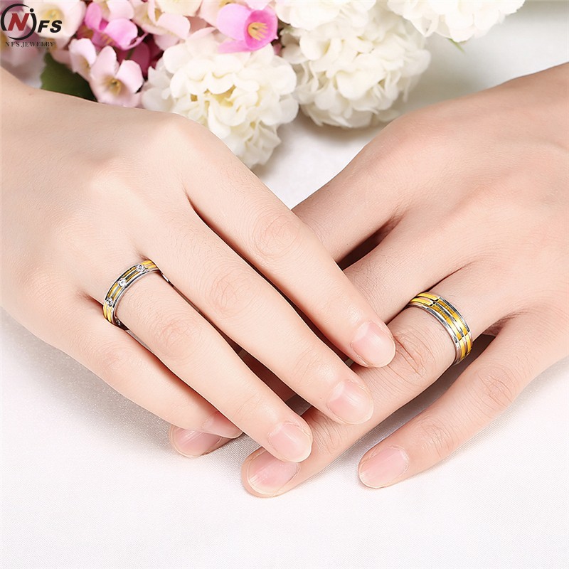 Cincin Couple / Tunangan / Nikah / Pasangan / Titanium C049