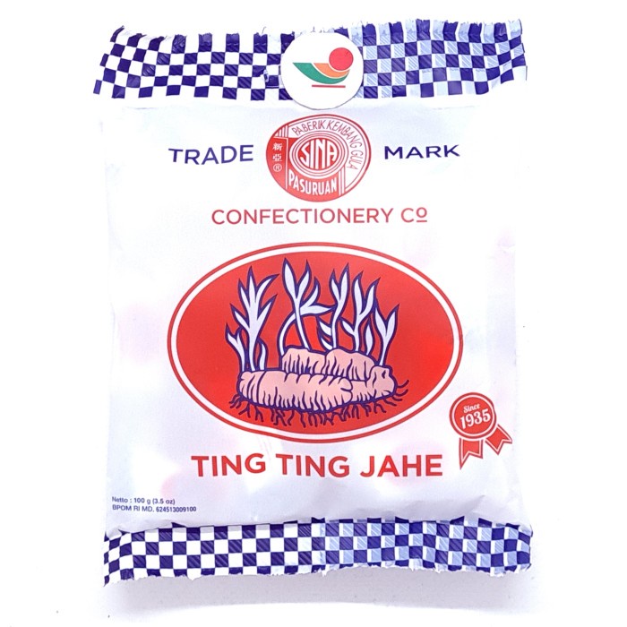 

SIN A TING TING JAHE 100gr | PERMEN EMPUK SINA TINGTING ASLI MANISAN