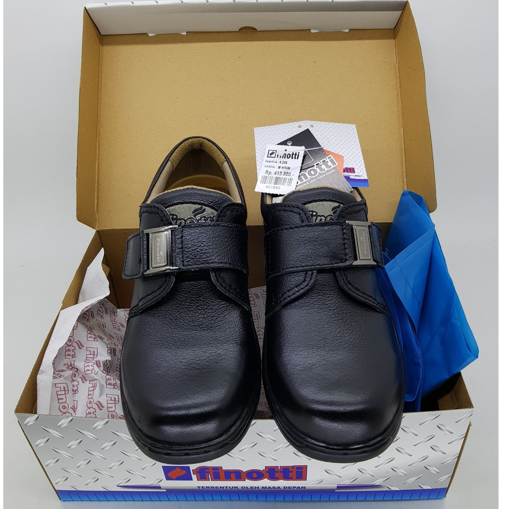  Sepatu  formal kulit  asli  perekat velcro tipe casual 