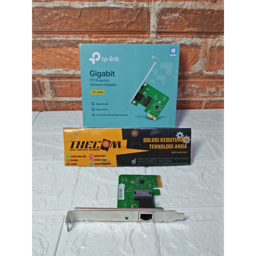 Jual Pci Lan Card Express Lan Card Tp Link Tg 3468 Gigabit Lan 10 100