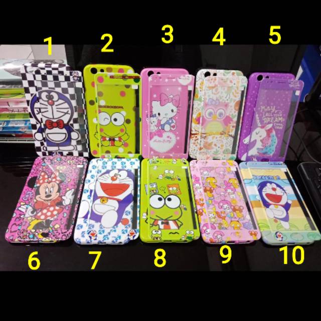 Samsung Galaxy J7 Prime / J7 Pro / J7 Duo Case Karakter 360 Free Tempered Glass Full Cover