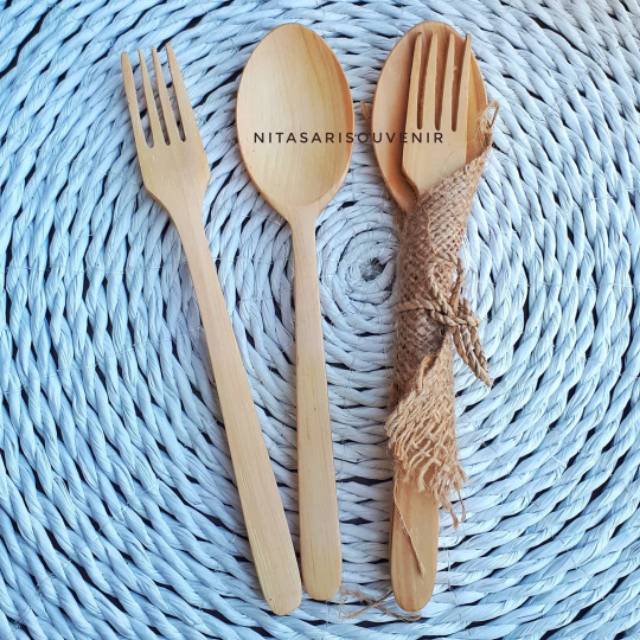 Sendok Garpu Kayu SOUVENIR SENDOK KAYU