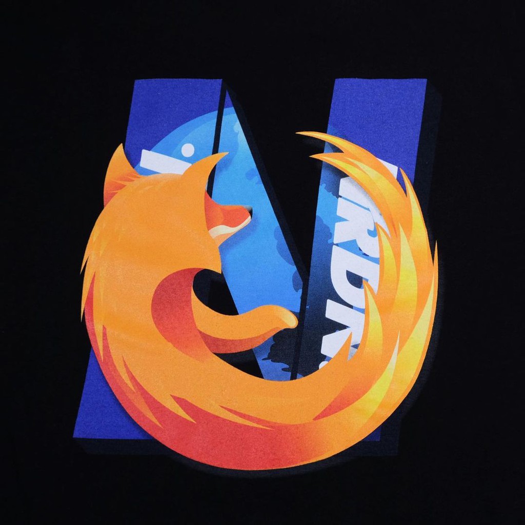TSHIRT NRDN FIREFOX BLACK