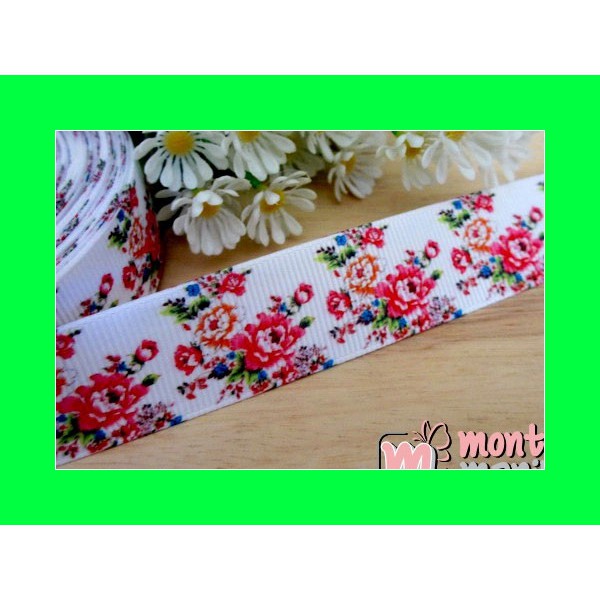 

Pita Grosgrain Shaby Rose 1 inch PITA-068 Buku Craft