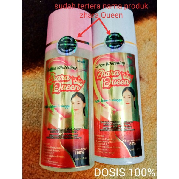 zhara Queen paket siang malam dosis 100%