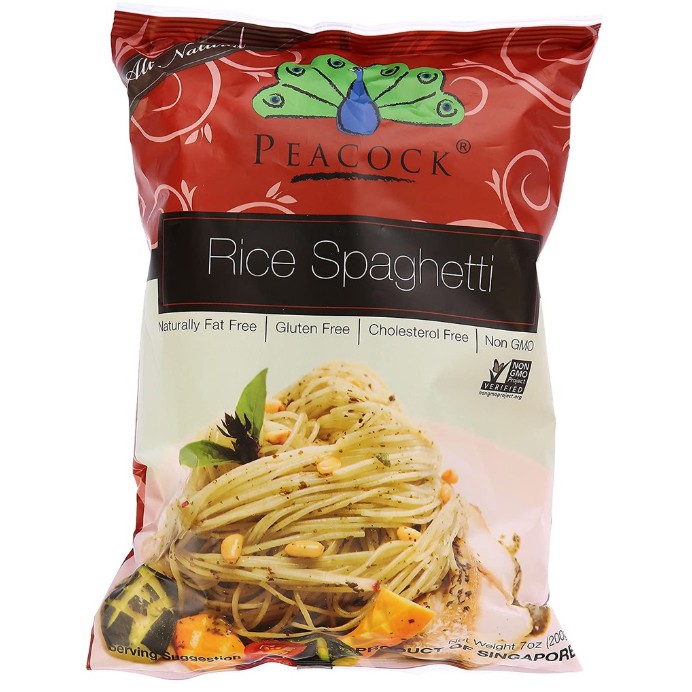 Peacock Rice Spaghetti | Makanan Sehat Import