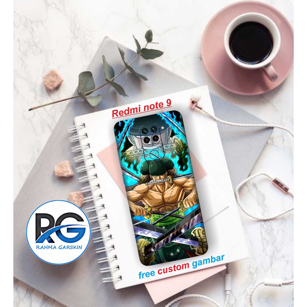 garskin hp redmi note 9 full body motif ZRO - free custom gambar via chat