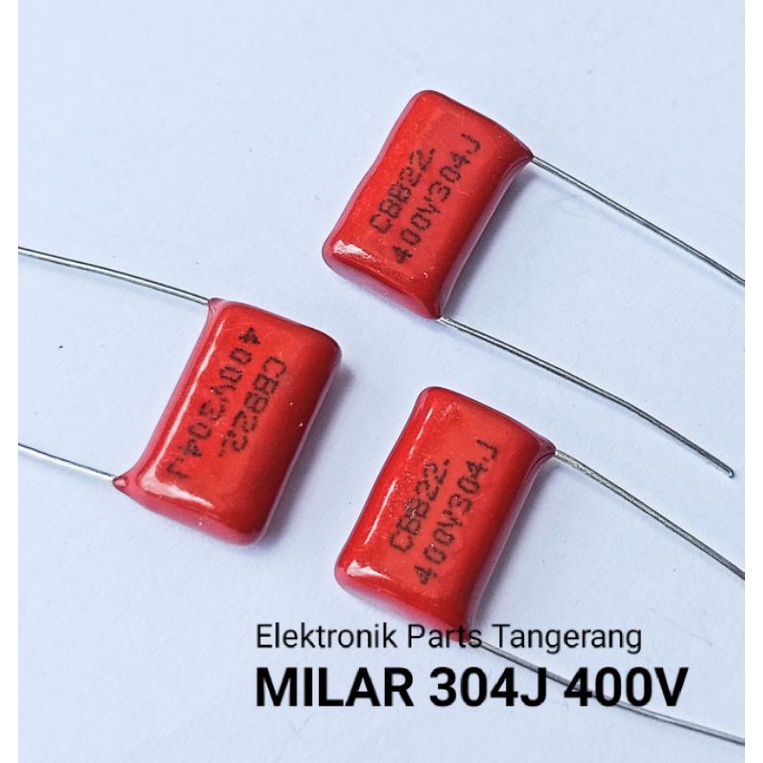 KAPASITOR MILAR 304J 400V CAPACITOR MILAR 304J 400V KAPASITOR MILAR 304K 400V CAPACITOR MYLAR 304J 4