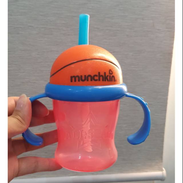 Munchkin botol minum bola basket, botol minum basketball