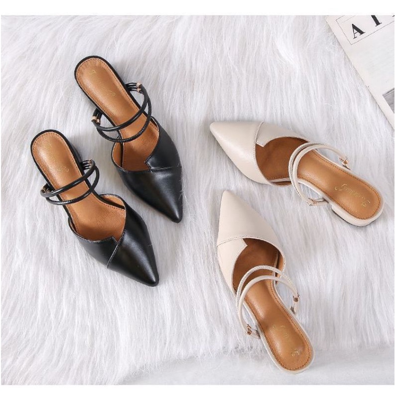 Sepatu Sendal Wedges High heels Tali Sandal Teplek Flatshoes Hak Tahu Wanita Korea Import Mahal