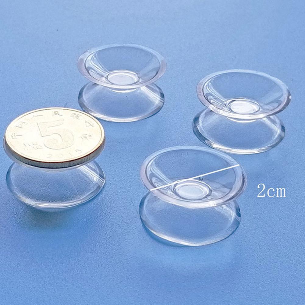 3pcs Pad Suction Cup Dua Sisi Bahan PVC Transparan Untuk Kamar Mandi