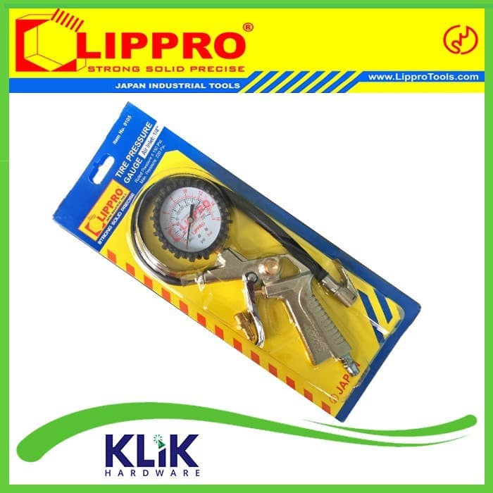 Lippro Tire Inflator Inflating Gun 3-In-1 - Isi Ukuran Angin Ban 9105