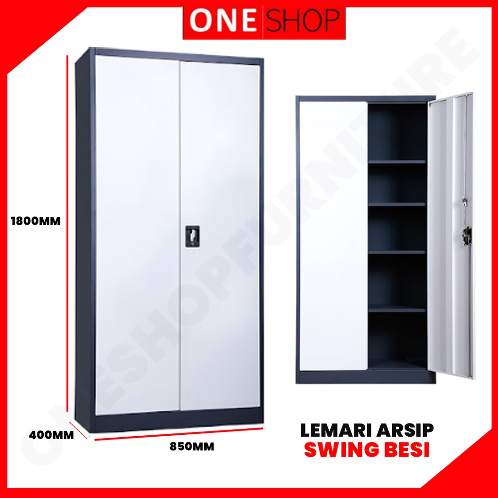LEMARI ARSIP BESI 2 PINTU SWING LEMARI ARSIP BESI PLAT AYUN SWING BEST SELLER