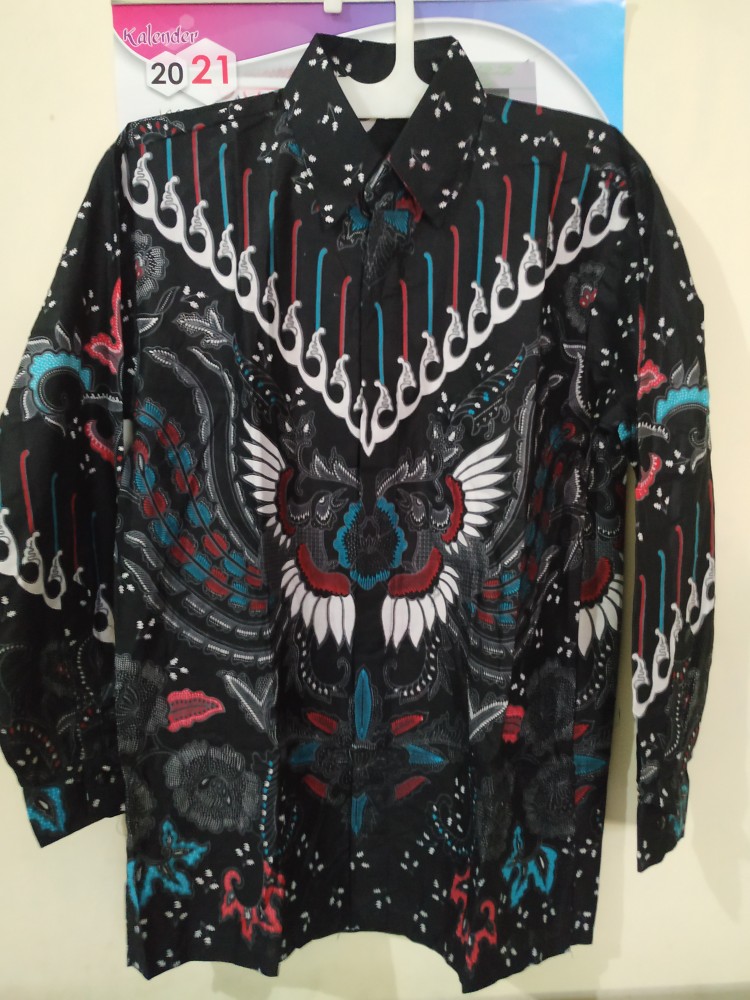 Kemeja Batik Pria Lengan Panjang M L Xl Xxl