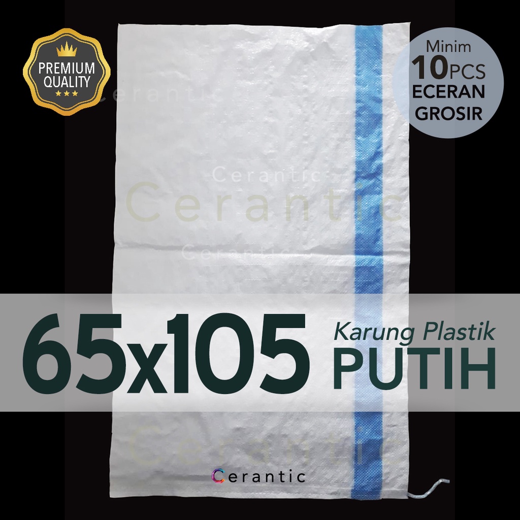 Karung Plastik 65x105 cm Setara Gabah 50-80 kg ( 65 cm x 105 cm )