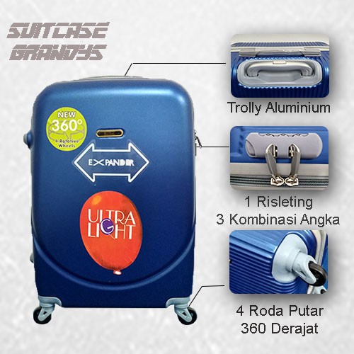 KOPER FIBER MURAH RODA 4 UKURAN 24 INCH/ KOPER TRAVEL/ KOPER MURAH RODA 4 UKURAN 24 INCH/ KOPER ABS