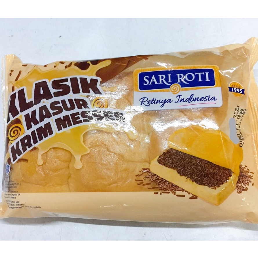 

SARI ROTI Klasik Kasur Krim Messes - Kemasan 185 gr