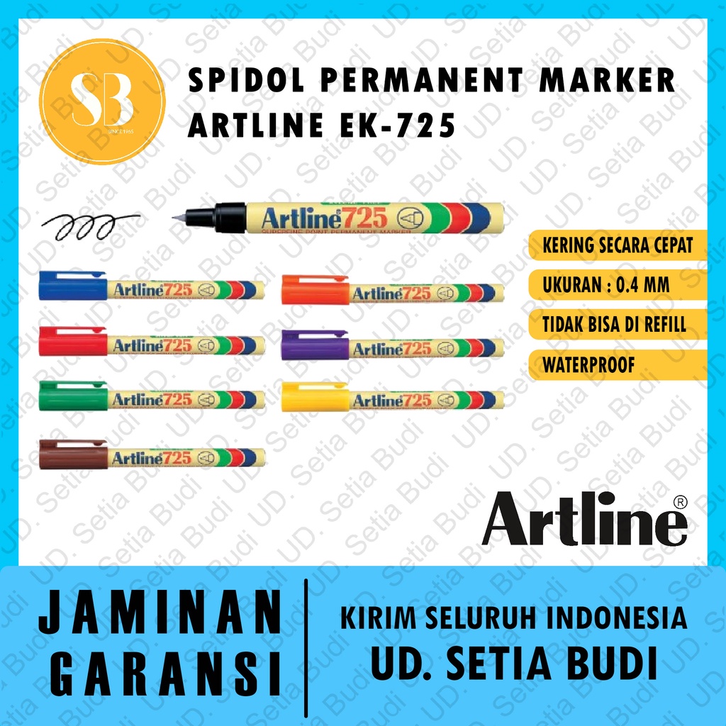 Spidol Permanent Marker Artline EK-725