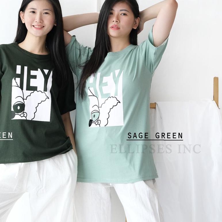ELLIPSESINC Kaos Oversize SAGE GREEN x ARMY GREEN