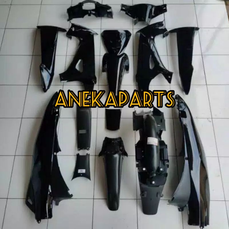 full body karisma X/D 125 hitam polos