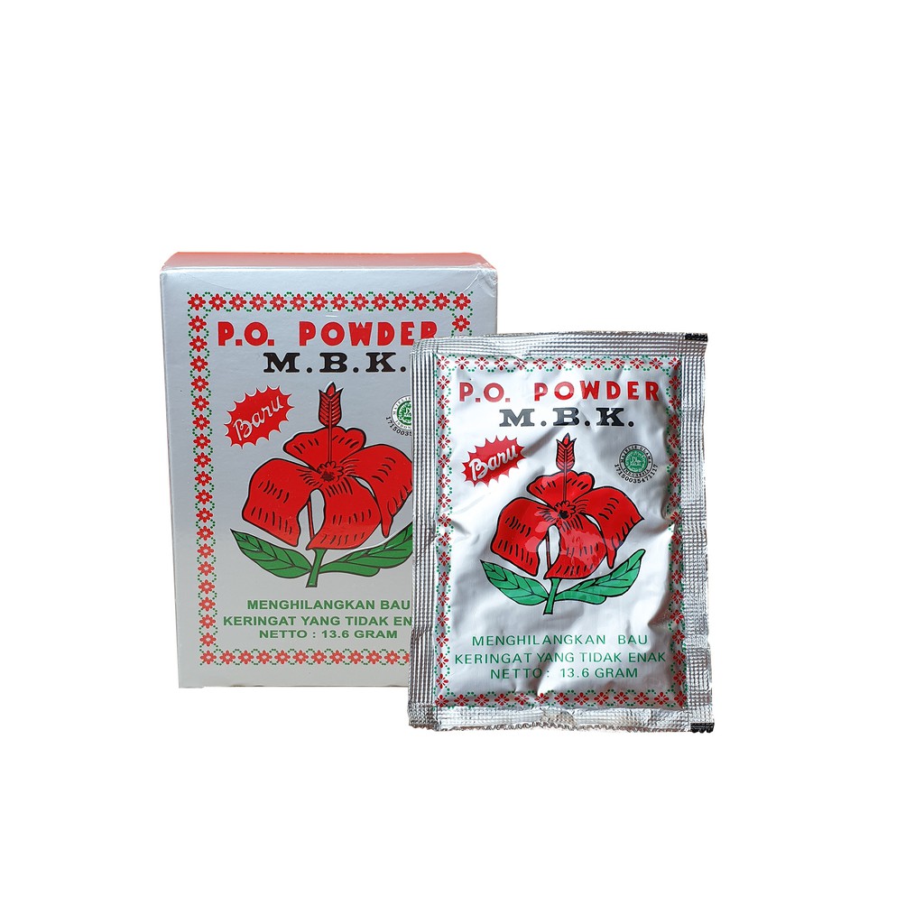Bedak MBK Powder Silver / Bedak Penghilang Bau Badan
