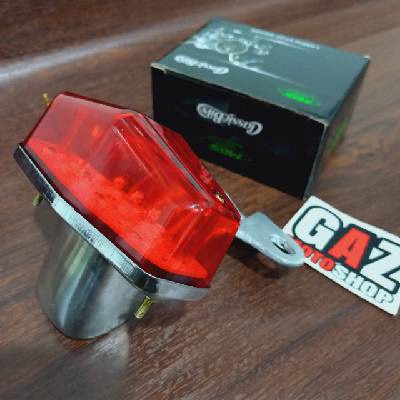 Stoplamp BSA Diamond Plus Pangkon Dudukan V80 Lampu Stop Belakang CB LED