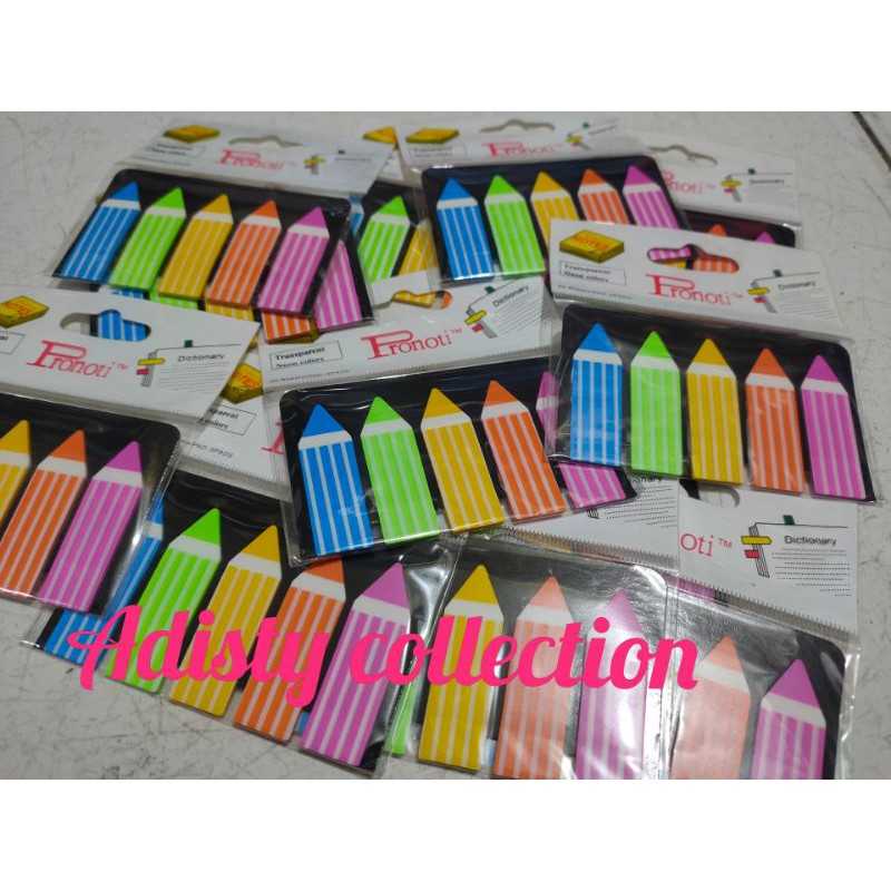 

Post it Motif Pensil Pronoti isi 100 sheet