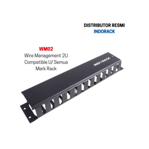 WIRE MANAGEMENT 2U WM02 - HORIZONTAL CABLE WIRING INDORACK RACK SERVER