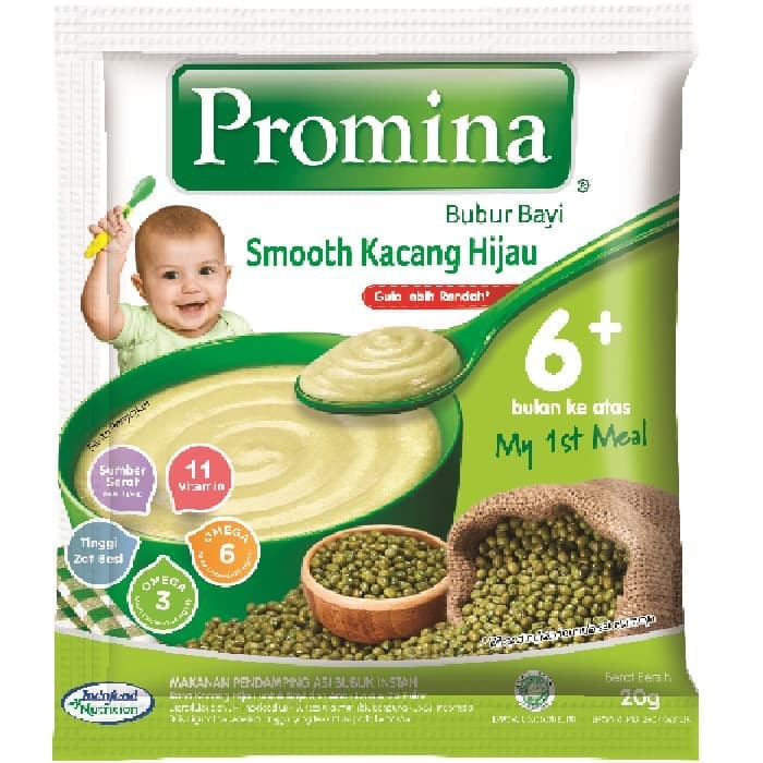 Promina Bubur Bayi 6+ / Promina BC Smooth Kacang Hijau ...