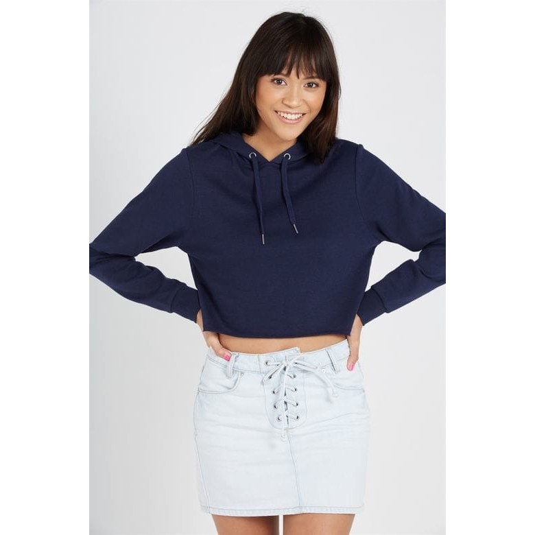 JAKET SWEATER HOODIE CROP POLOS SETENGAH BADAN SEXY JOGING SENAM