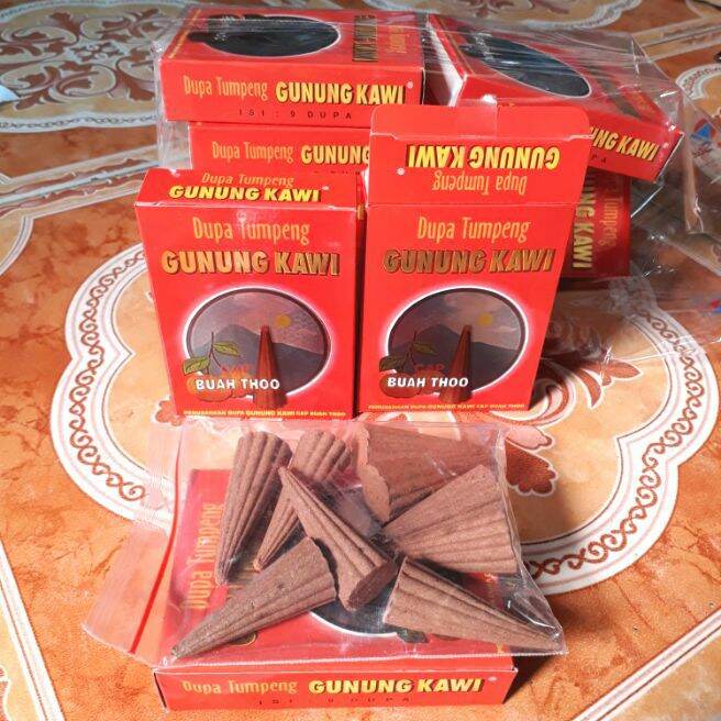 Dupa 1 Pack isi 10 Kemasan GUNUNG KAWI Kerucut CAP BUAH THOO 1 Kemasan isi 9 Pcs Cone Buhur Bukhur