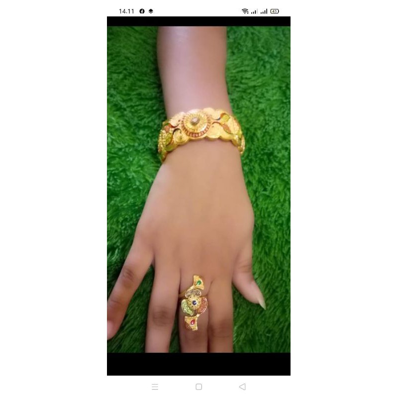 gelang dubai dan cincin Dubai mirip emas