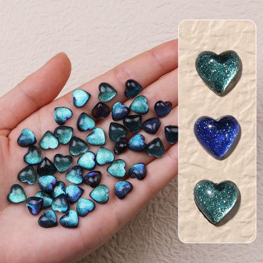 Mxbeauty 3D Pesona Kuku Aurora Kristal DIY Bahan Nail Beauty Nail Ornaments Flat Bottom Drill Manicure Jewelry