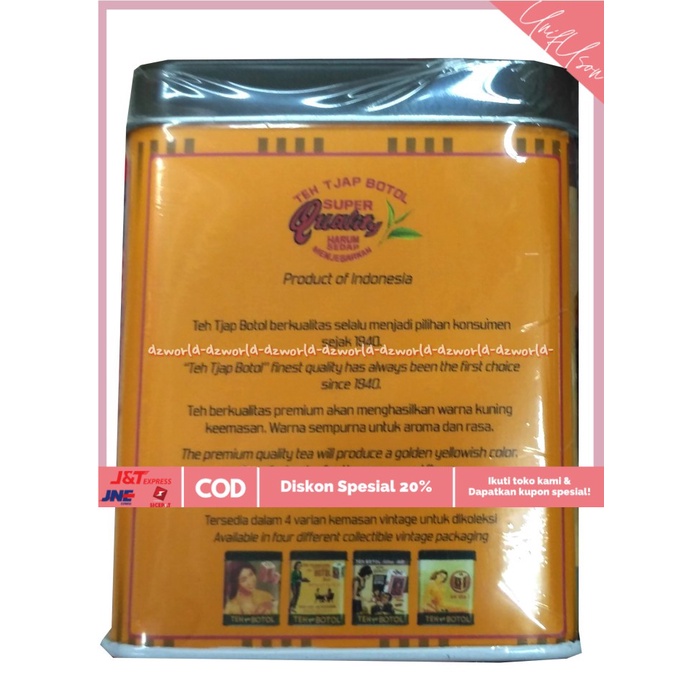 

⭐COD⭐ Teh Tjap Botol Teh Cap Botol Teh Botol Kaleng Vintage