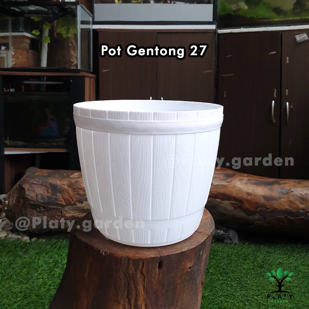 Pot Gentong Putih 27 &amp; 32 Merk Lovenia