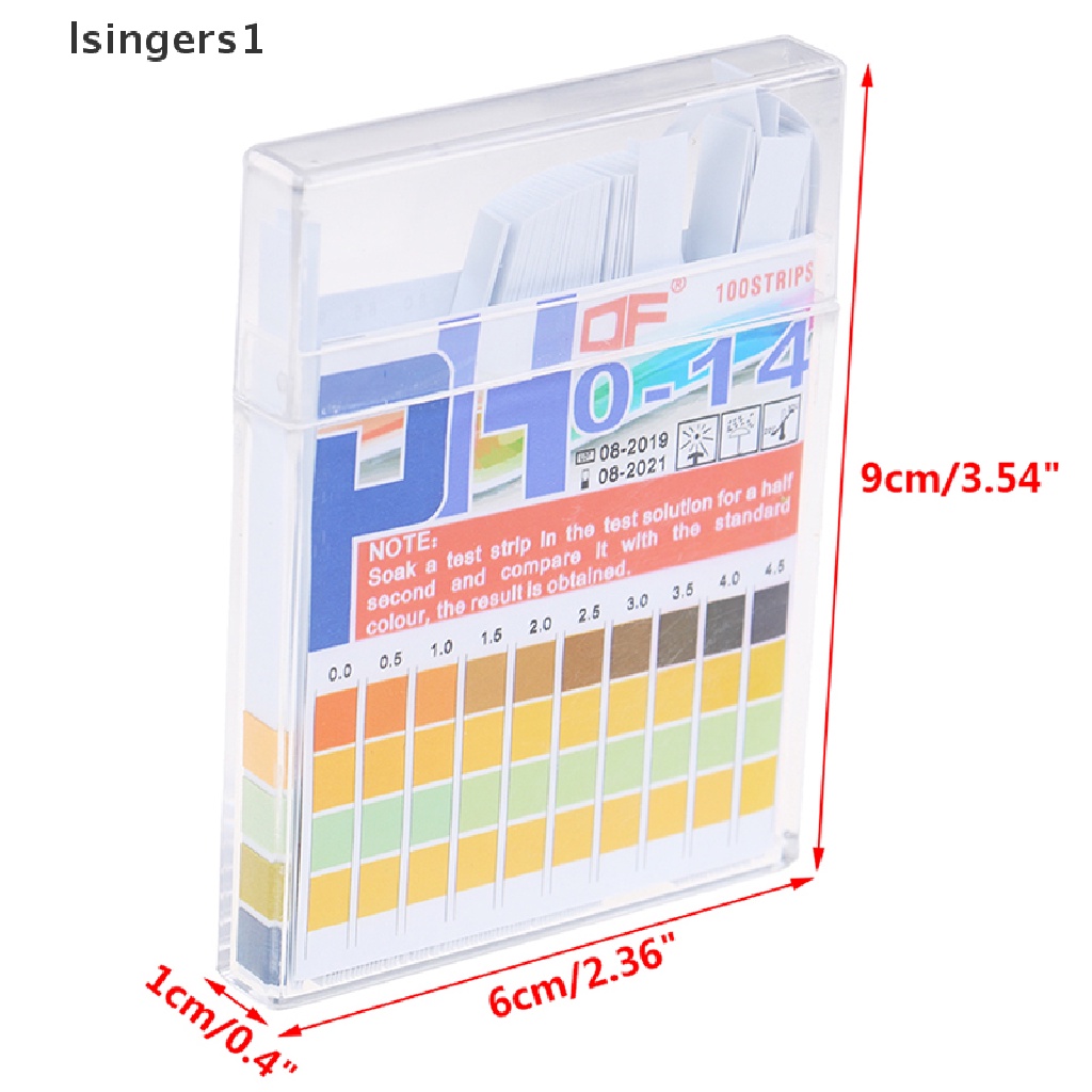 (lsingers1) Kertas Strip Uji pH / Level Asam Alkaline 0-14 Universal