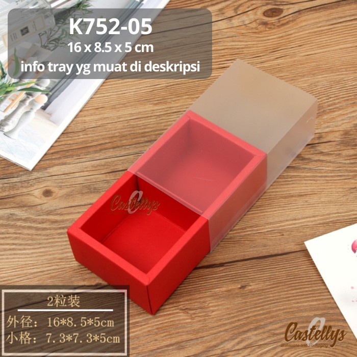 

K752-05 Kotak Box Kue Polos Mooncake Pia Nastar Cookies