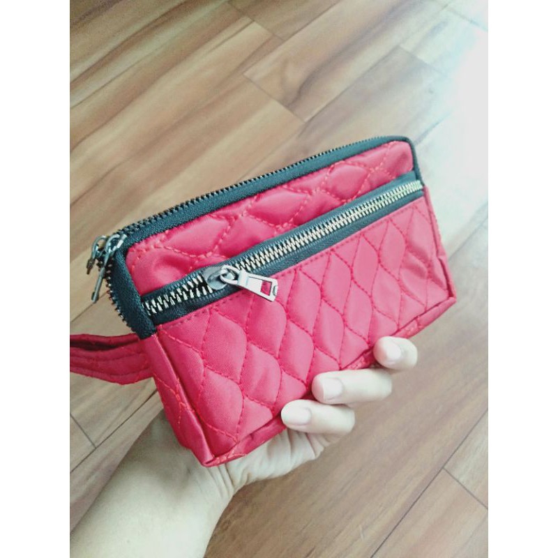 dompet 3 resleting murah domoet kain hape koin