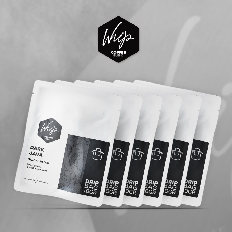 

DARK JAVA Coffee Blend Drip Bag 6-Pack Easy Drip WHIP Coffee Blend