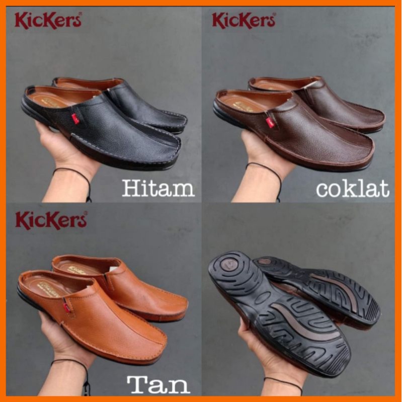 Sandal Slip On Kulit Pria Sandal Kulit Murah