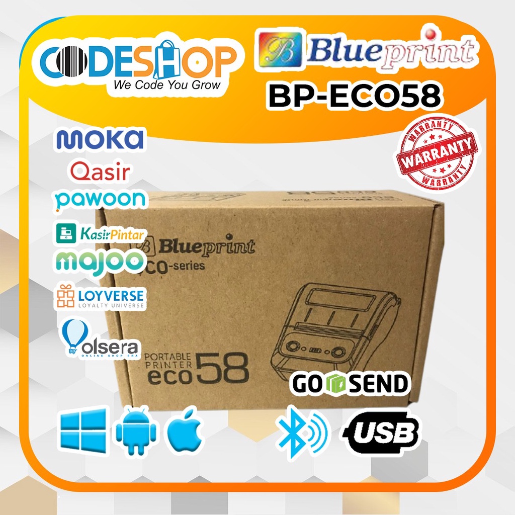 Printer Kasir Blueprint BP ECO 58 Usb Bluetooth